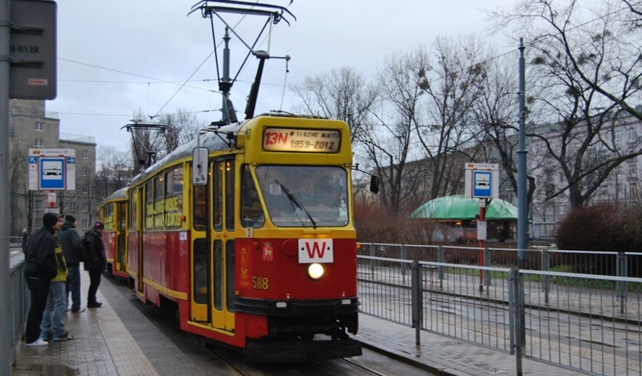 Plac Narutowicza z pętlą tylko dla tramwajów zabytkowych Plac Narutowicza z pętlą tylko dla tramwajów zabytkowych
