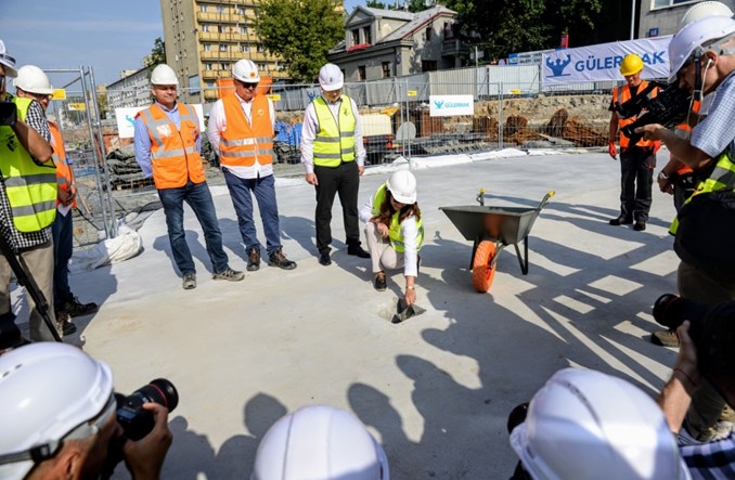 Kamień węgielny wmurowany na budowie metra na Wolę