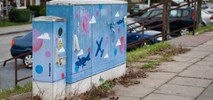 ZDM Warszawa maluje graffiti na skrzynkach elektrycznych