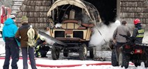 Morskie Oko. Spłonął wóz hybrydowy odciążający konie