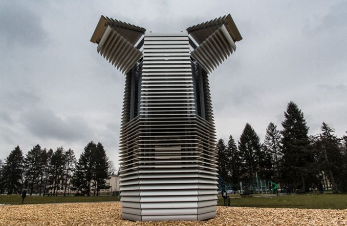 W krakowskim parku uruchomiono wieżę oczyszczającą powietrze