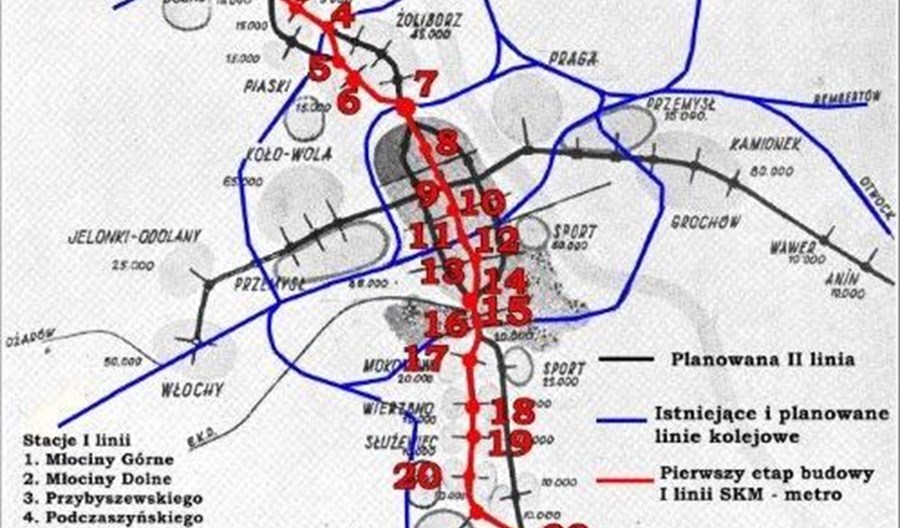 Mało znana koncepcja warszawskiej SKM – cz.1 Mało znana koncepcja warszawskiej SKM – cz.1