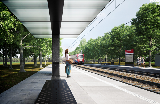 Nowoczesne przystanki WKD znacznie później