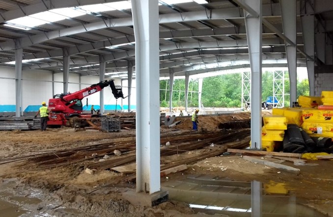 MPK Łódź: Nowa hala przy Telefonicznej gotowa w 40%