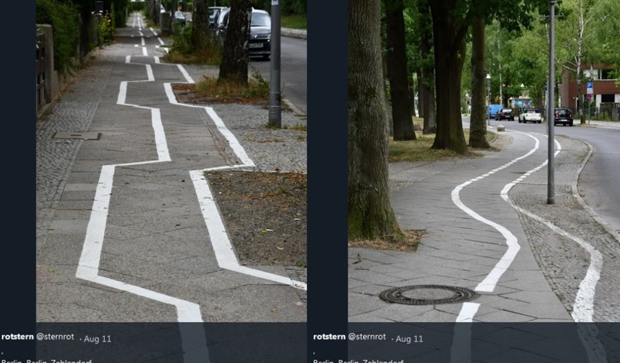 Berlin ma absurdalną drogę rowerową. „Jak z Tetrisa” Berlin ma absurdalną drogę rowerową. „Jak z Tetrisa”