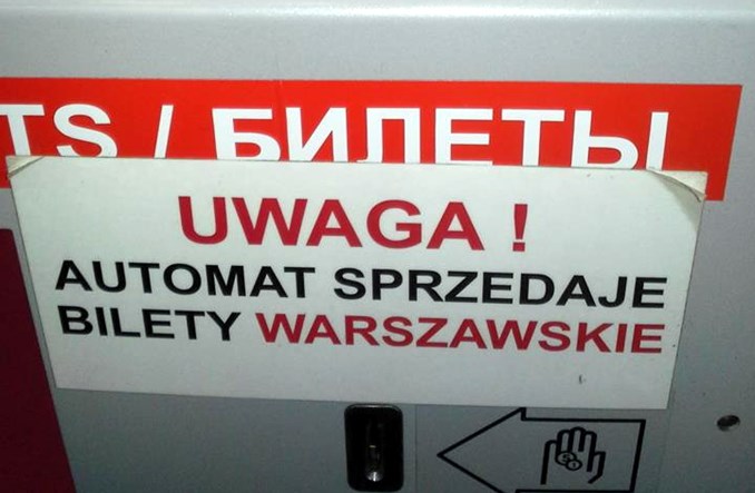 ZTM Warszawa: Biletomat na stacji Łódź Kaliska do przestawienia?