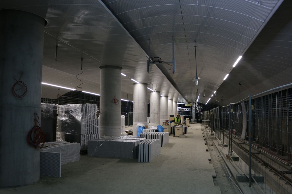 Prace wykończeniowe na stacji C17 Targówek