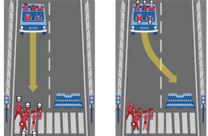 Kto ma zginąć pod kołami auta autonomicznego? Pies, przestępca, kot…
