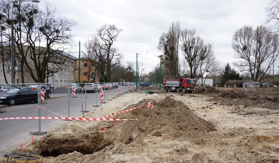 Poznań: Trasa tramwajowa na Naramowice – kontynuacja prac na pętli Wilczak Poznań: Trasa tramwajowa na Naramowice – kontynuacja prac na pętli Wilczak
