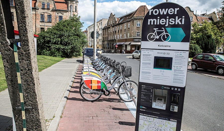 Poznań. Rower miejski częściowo IV generacji Poznań. Rower miejski częściowo IV generacji