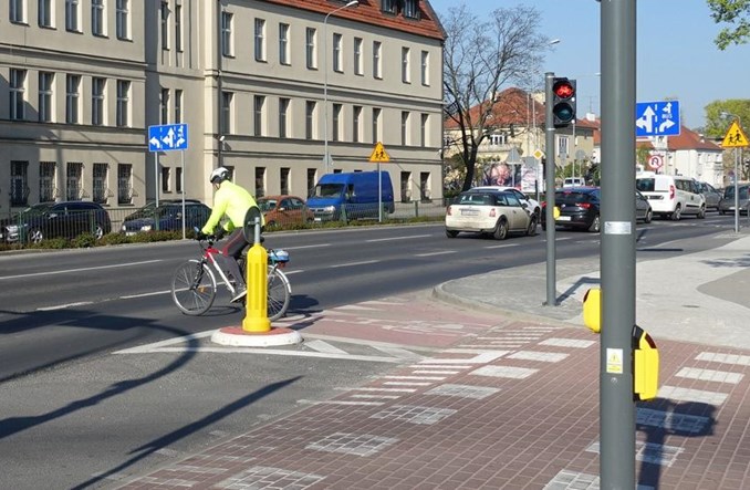 Poznań. Otwarto skrzyżowanie rowerowe na ul. Solnej