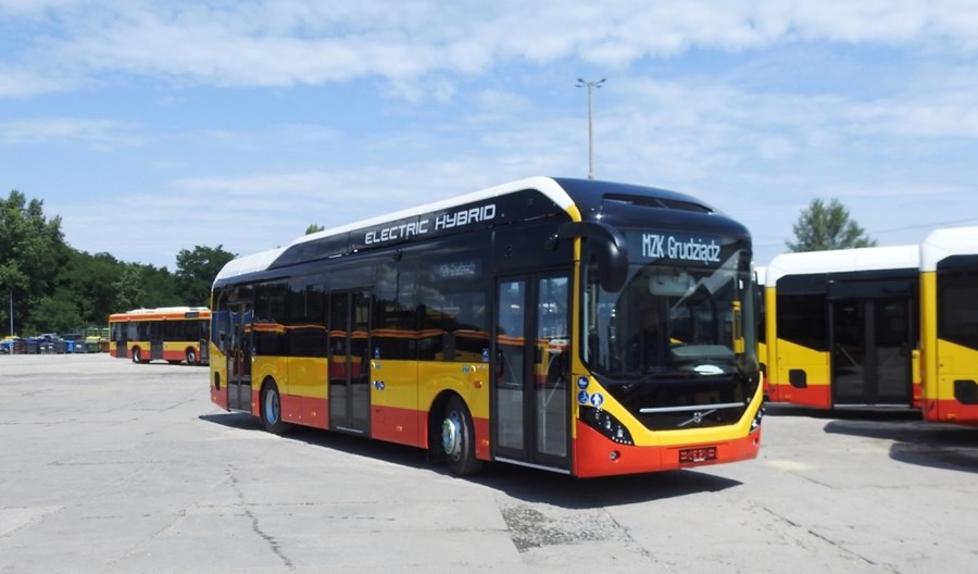 Hybrydowe autobusy Volvo już w Grudziądzu Hybrydowe autobusy Volvo już w Grudziądzu