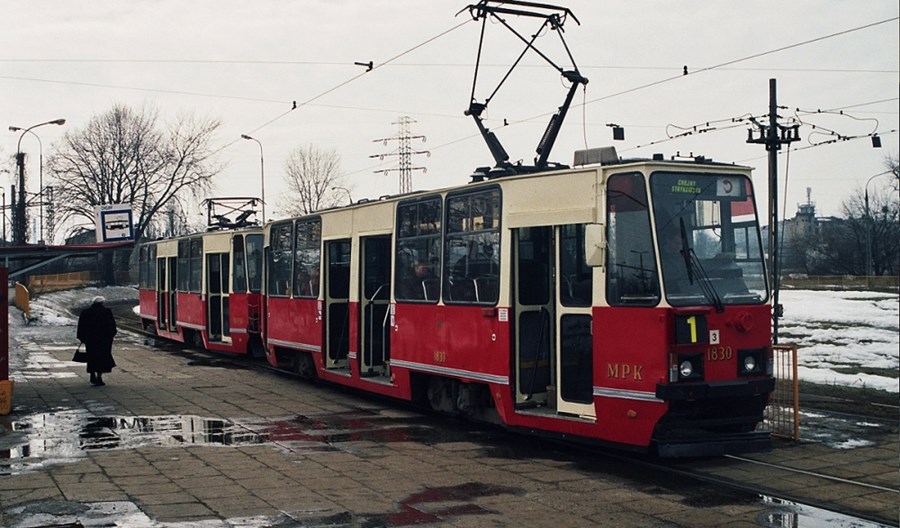 Łódź: Kremowo-czerwony skład 805Na dla KMST Łódź: Kremowo-czerwony skład 805Na dla KMST