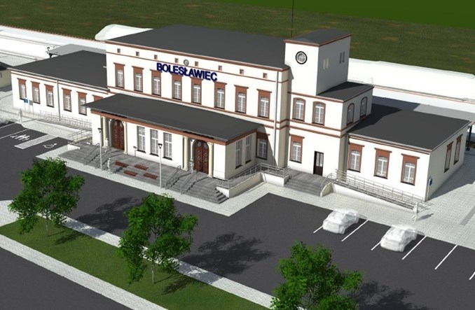 Bolesławiec z dworcem tymczasowym. Trwa przebudowa