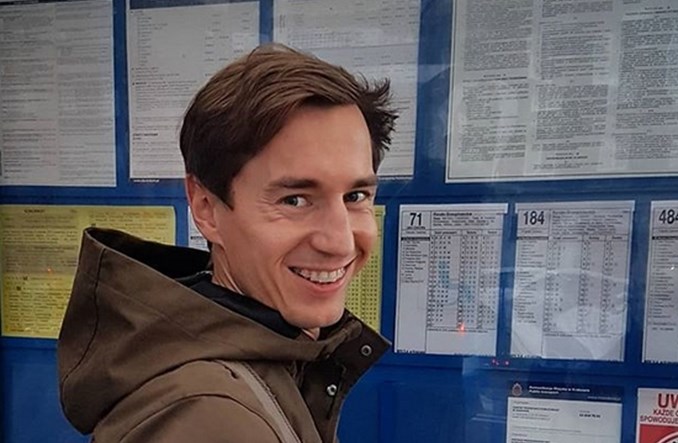 Kraków. Historia jak z bajki. Kamil Stoch przejechał się tramwajem