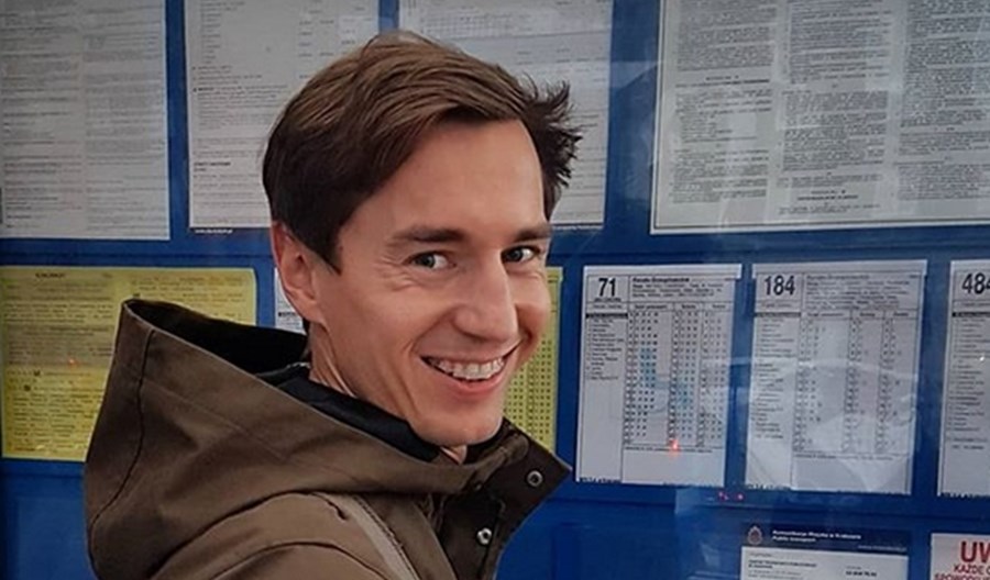 Kraków. Historia jak z bajki. Kamil Stoch przejechał się tramwajem Kraków. Historia jak z bajki. Kamil Stoch przejechał się tramwajem