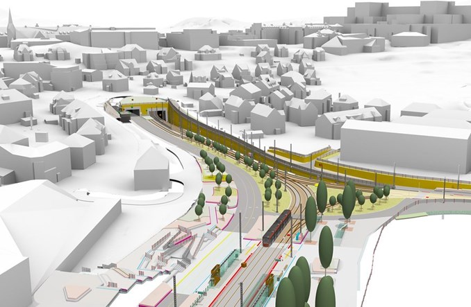 Bergen: Nowoczesne podejście do projektowania 9 km lekkiej kolei miejskiej 