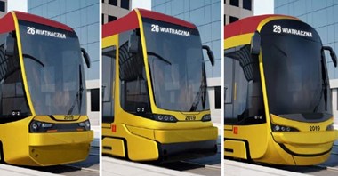 Warszawiacy wybiorą wygląd nowych tramwajów Hyundaia. Trzy propozycje