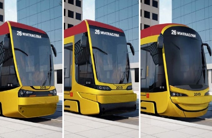 Warszawiacy wybiorą wygląd nowych tramwajów Hyundaia. Trzy propozycje