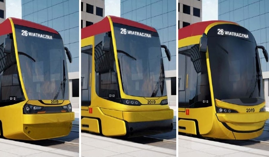 Warszawiacy wybiorą wygląd nowych tramwajów Hyundaia. Trzy propozycje Warszawiacy wybiorą wygląd nowych tramwajów Hyundaia. Trzy propozycje