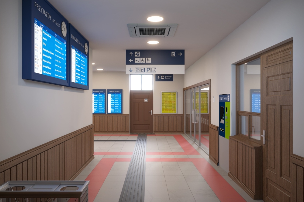 Dworzec Swoszowice po przebudowie - wizualizacja