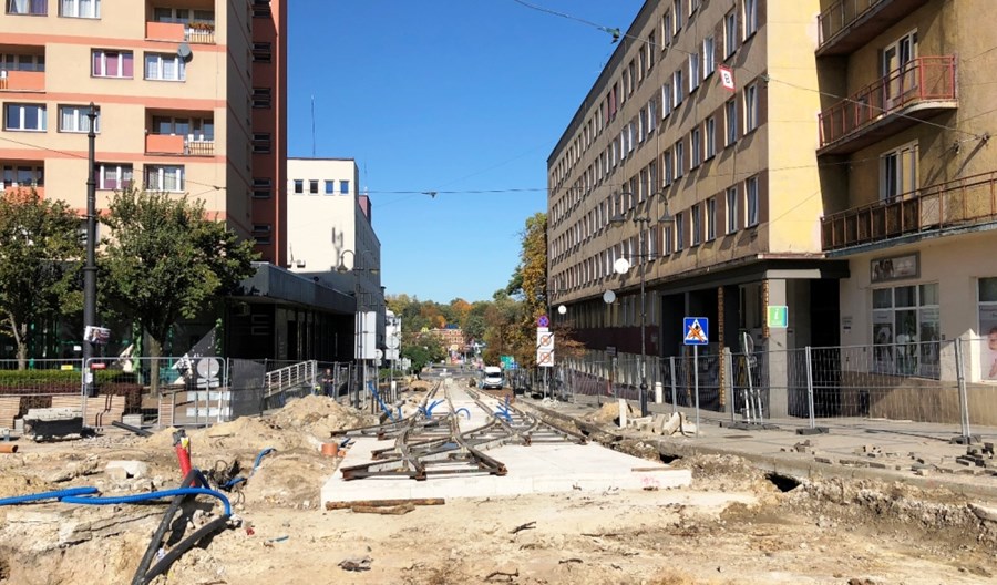 Roboty tramwajowe w centrum Zabrza zakończą się później Roboty tramwajowe w centrum Zabrza zakończą się później