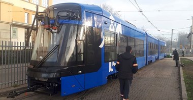 Pierwszy tramwaj „Lajkonik” od Stadlera na krakowskich torach