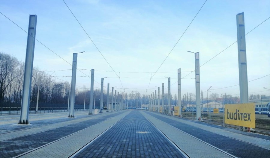 Kraków: Zajezdnia tramwajowa w Nowej Hucie z nowymi torami Kraków: Zajezdnia tramwajowa w Nowej Hucie z nowymi torami