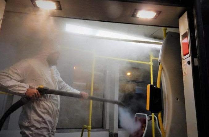 Tramwaje Śląskie wprowadziły parową dezynfekcję tramwajów
