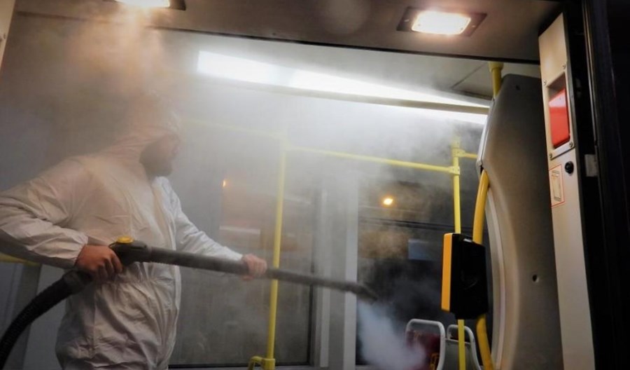 Tramwaje Śląskie wprowadziły parową dezynfekcję tramwajów Tramwaje Śląskie wprowadziły parową dezynfekcję tramwajów