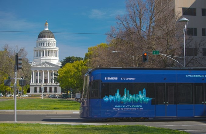 Siemens Mobility dostarczy 20 pojazdów dla lekkiej kolei w Sacramento