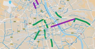 MJN apeluje o tymczasowe pasy rowerowe w Warszawie