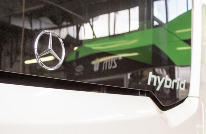 Hybrydowy Mercedes na testach w Poznaniu