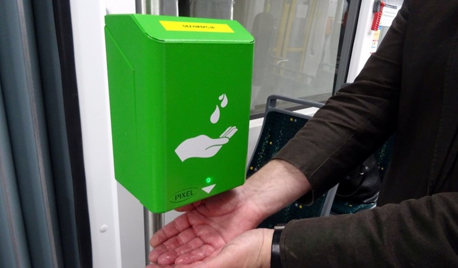 Dezynfekatory już niedługo w każdym pojeździe MPK Poznań Dezynfekatory już niedługo w każdym pojeździe MPK Poznań