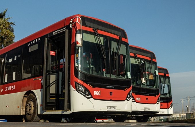 355 nowych autobusów Scania wyjedzie na ulice Santiago