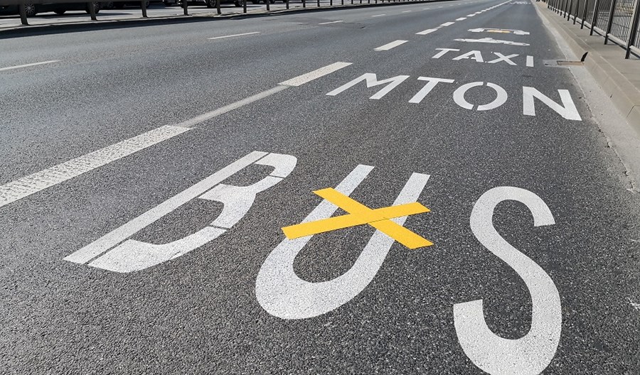 Warszawa: Kilkanaście kilometrów buspasów do 2023 r. Warszawa: Kilkanaście kilometrów buspasów do 2023 r.