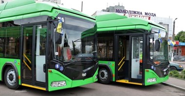 Żytomierz odebrał pięć nowych trolejbusów z Białorusi
