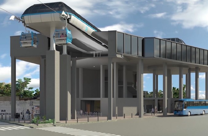 Kolej gondolowa w Meksyku gotowa w 75 proc. Zintegrowany węzeł połączy ją z metrem i siecią szybkich autobusów