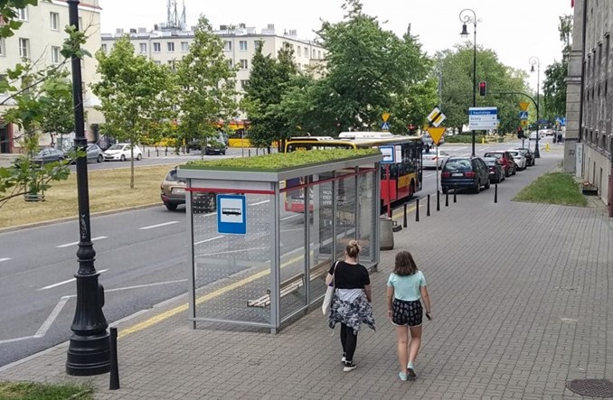 Warszawa: Zielona wiata na Żoliborzu