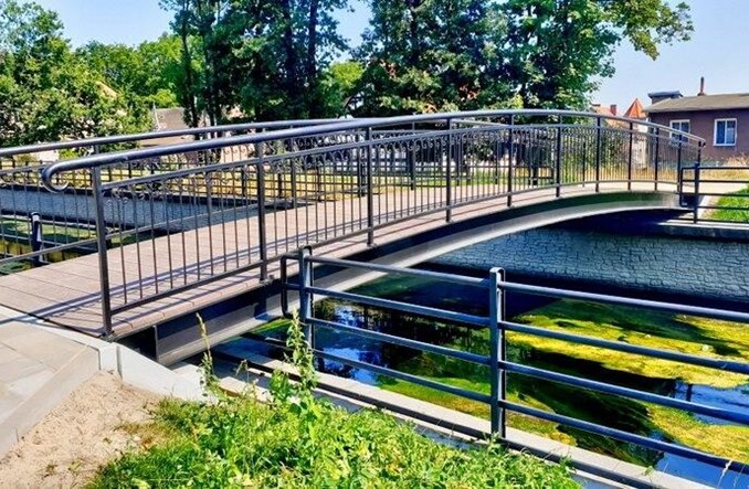 Gdańsk. Kładka nad Kanałem Raduni już otwarta dla rowerzystów i pieszych