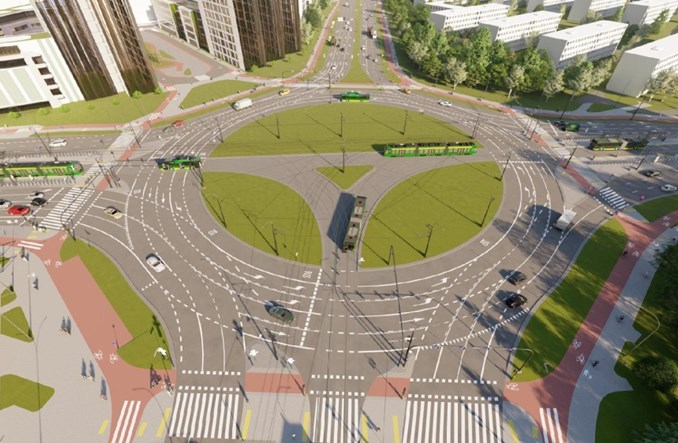 Poznań. Rozpoczęła się przebudowa ronda Rataje