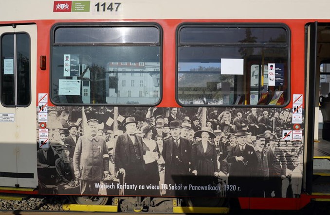 Gdańsk. Tramwaj na 100. rocznicę Powstania Śląskiego