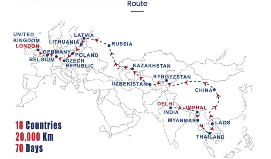 Autobus pojedzie z Indii do Londynu przez Polskę w 70 dni Autobus pojedzie z Indii do Londynu przez Polskę w 70 dni
