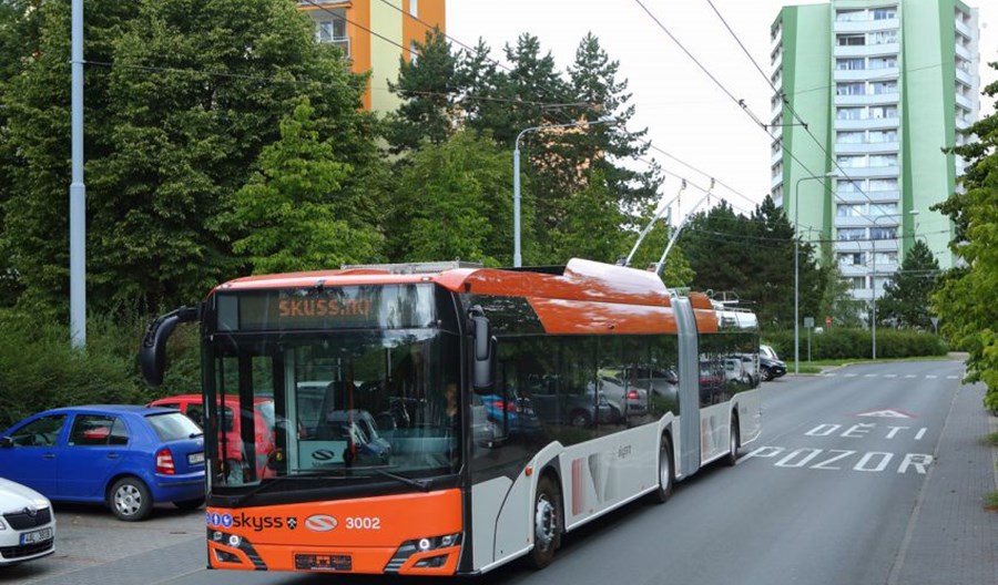 Pierwszy trolejbus Solarisa-Škody w Bergen Pierwszy trolejbus Solarisa-Škody w Bergen
