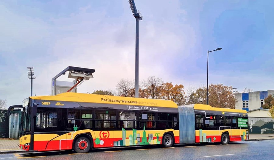 Warszawa z setnym elektrobusem Warszawa z setnym elektrobusem