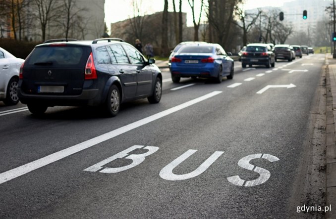 Gdynia przedłuża buspas na Małokackiej