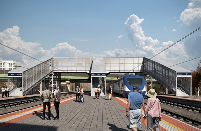 Warszawa Gdańska: Trwa przebudowa zejść i budowa kładek [wizualizacja]