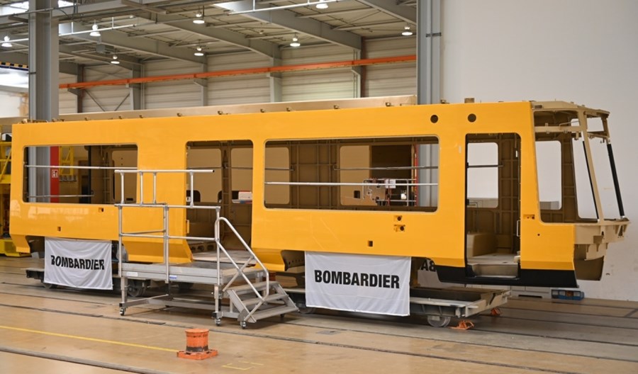 Pierwsze pudło tramwaju Bombardiera dla Drezna gotowe Pierwsze pudło tramwaju Bombardiera dla Drezna gotowe