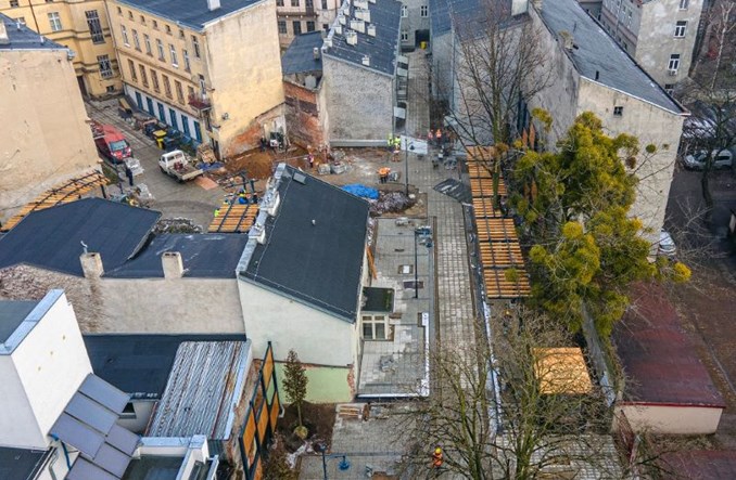 Łódź: Trwa przebudowa Pasażu Róży