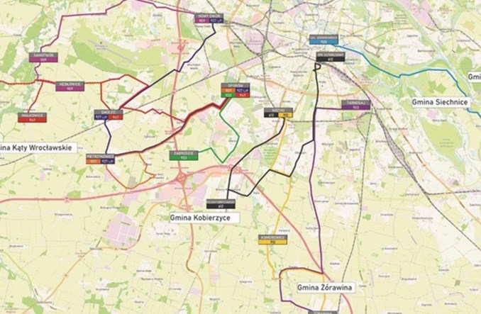 Wrocław: Nowe linie strefowe do pięciu gmin